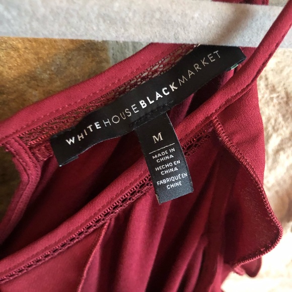 WHBM Ruffle Cold Shoulder Blouse - Picture 3 of 3